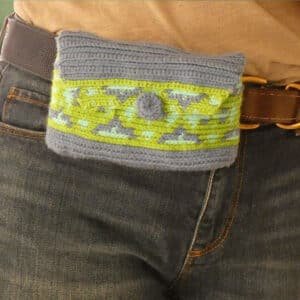 Tapestry Crochet Bag - Cross Belt Bag -Front