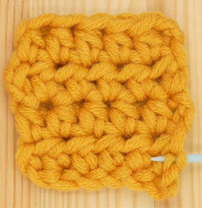 Border Half treble / Half double Crochet photo instructions join yarn place