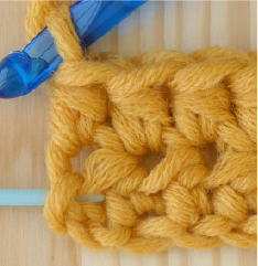 row 2 last stitch placement