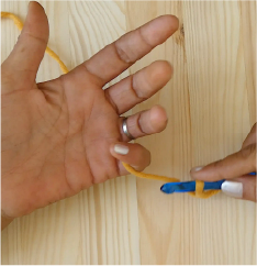 2_Wrap Yarn around finger