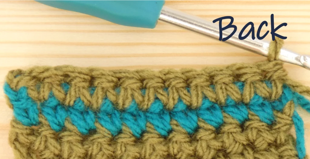 34 Dc carried yarn back 2 28 Katie McCrochet