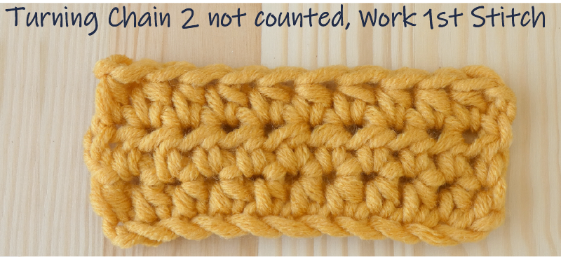 Work 1st stitch 3 rows