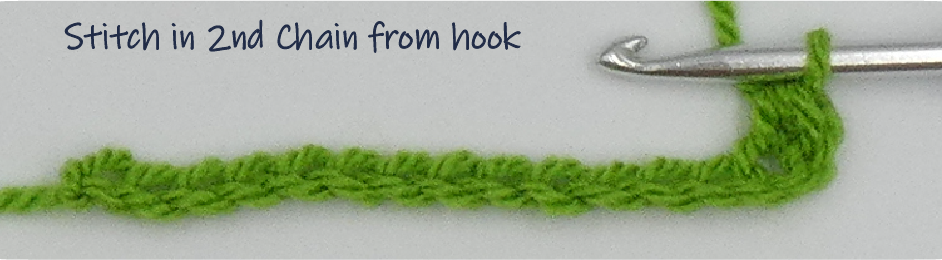 Ch1 Row 1 1st stitch