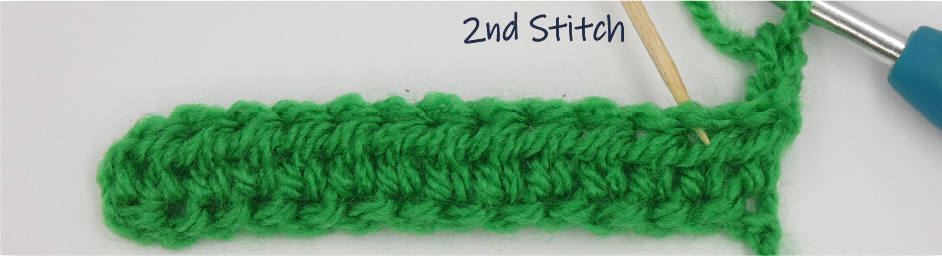 chain 2 chart instructions row 2 2nd stitch