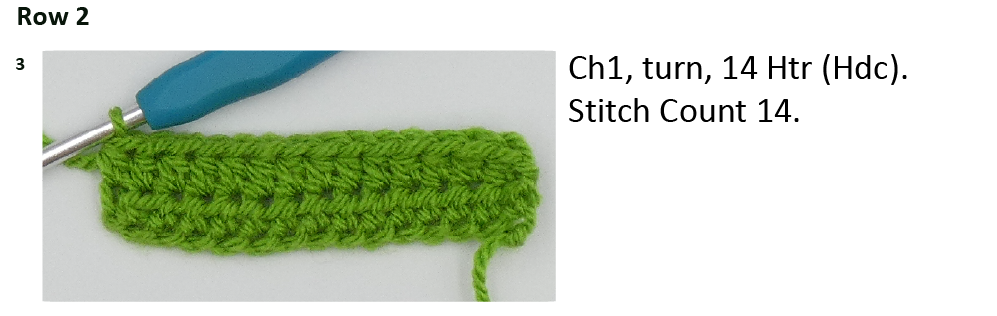 Chain 1 Photo Instructions row 2