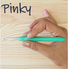 Crochet Hook Holds - Pinky Hold