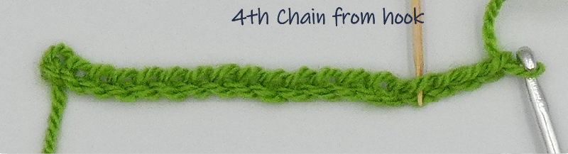 Tr Row 1 4th chain