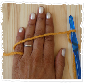 How to Crochet the Chain Stitch - Crochet Yarn Hold 2