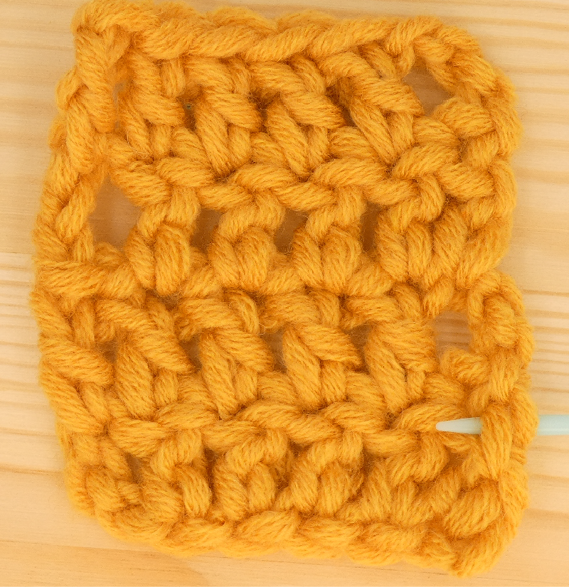 Border treble / double Crochet photo instructions 1st side Stitch Place loop