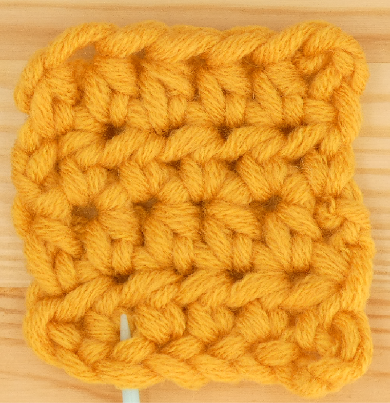 Border Half treble / Half double Crochet photo instructions Chain placement Loop