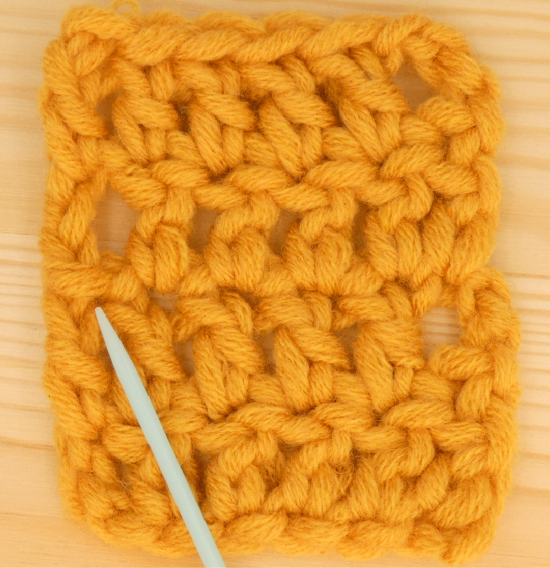 Border treble / double Crochet photo instructions