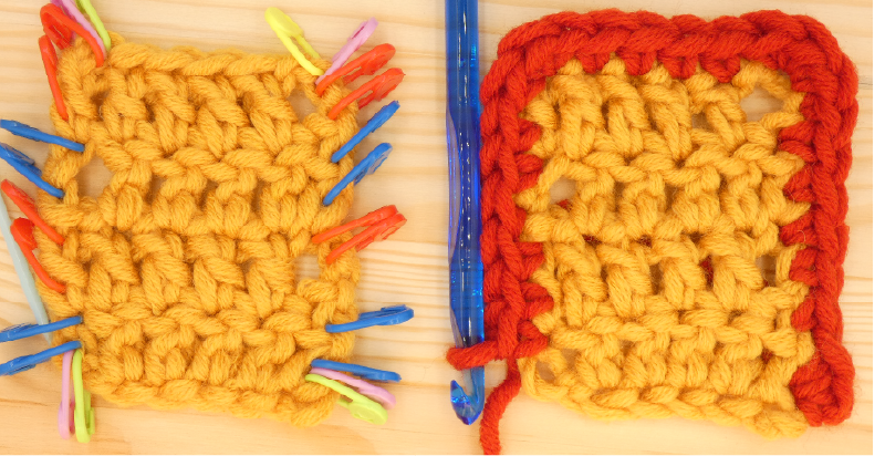 Border Crochet Photo Instructions Treble / Double left St6