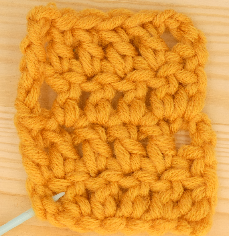 Border Crochet Photo Instructions Treble / Double Corner stitch placement Loop