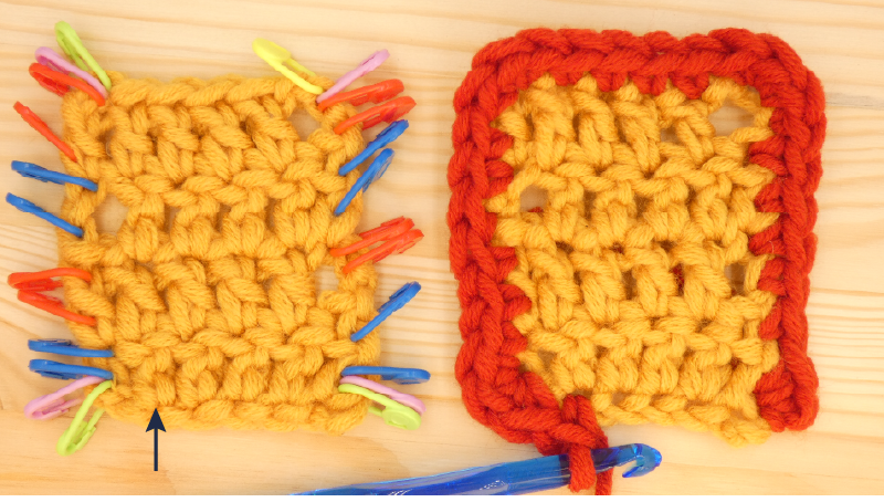 Border Crochet Photo Instructions Treble / Double Chain St1