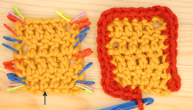 Border Crochet Photo Instructions Treble / Double  Chain St2