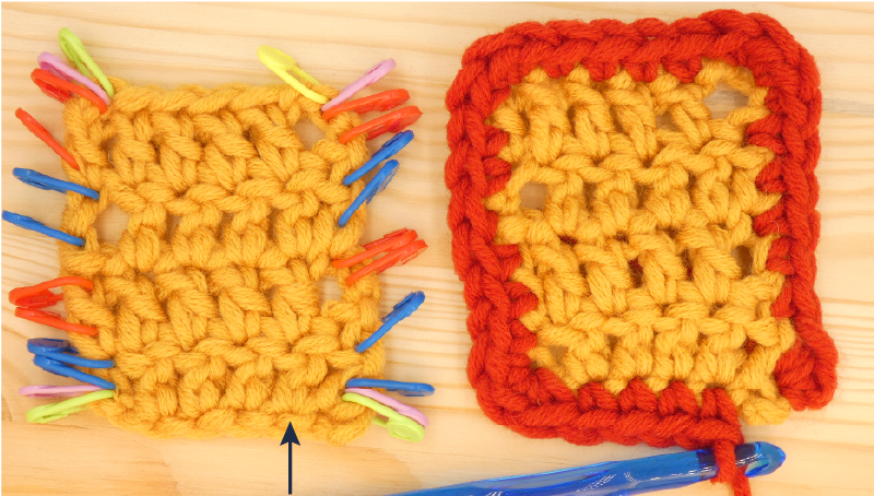 Border Crochet Photo Instructions Treble / Double  St4