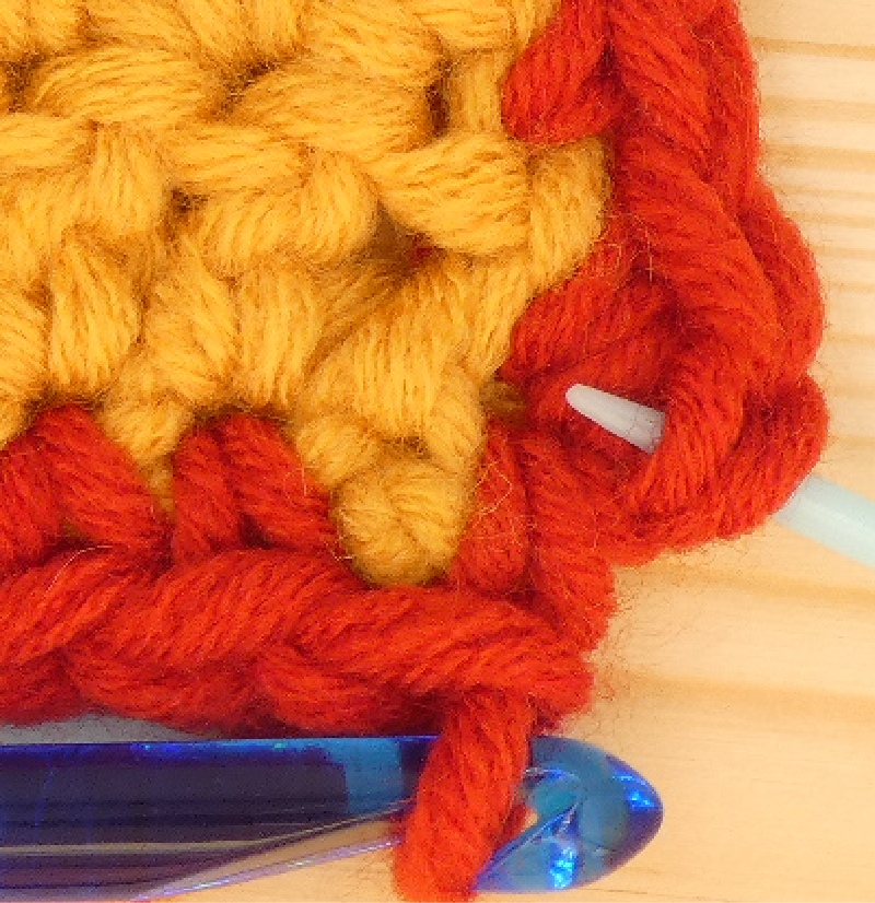 Border Crochet Photo Instructions Treble / Double  SlSt placement