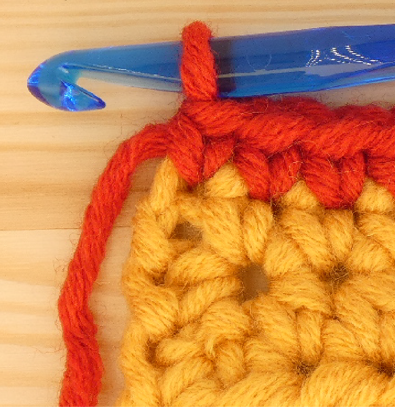 Border Crochet Photo Instructions Double / Single ch1 1st stitch