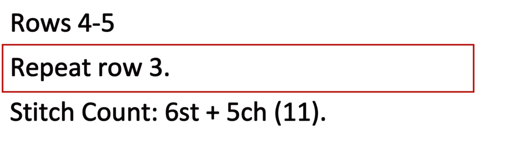 Crochet Pattern written instructions Htr Hdc Mesh row2 4-5