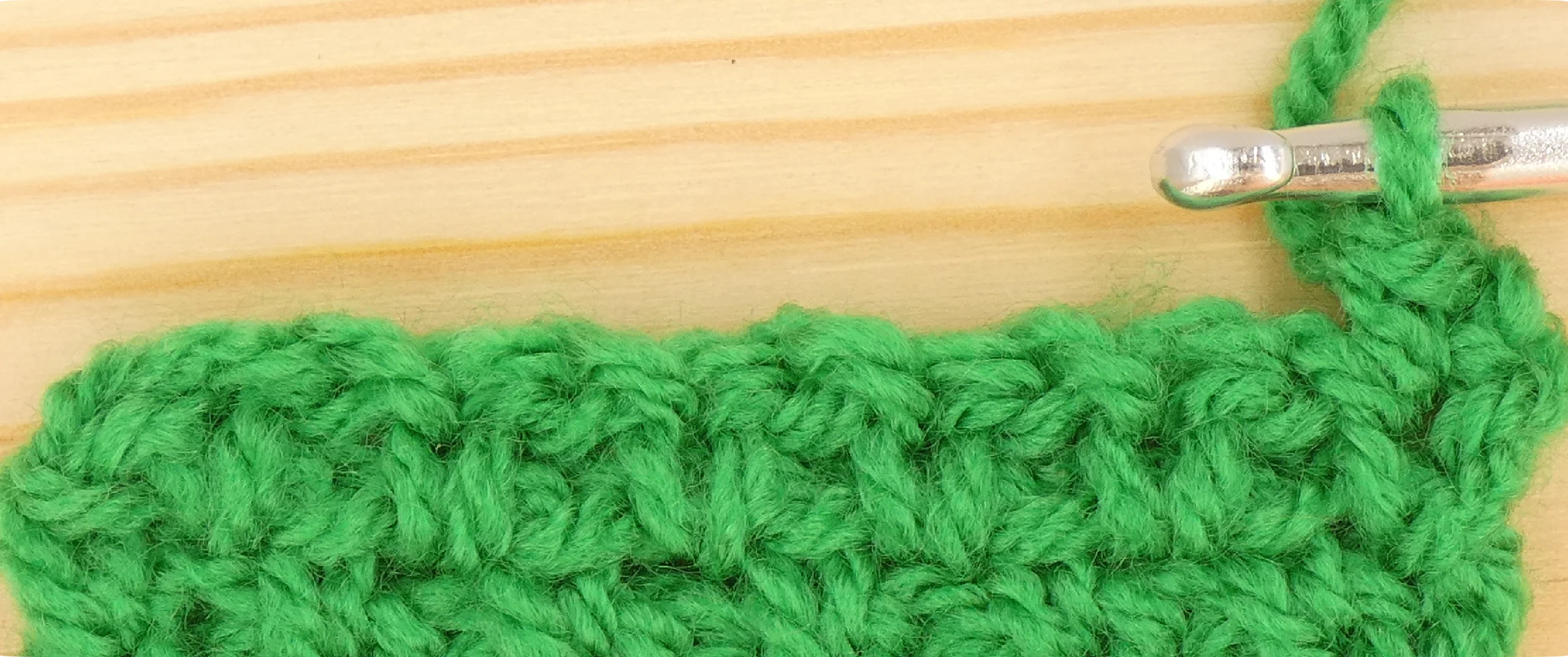 Moss Stitch Crochet Photo Instructions Row 7 1st crochet stitch