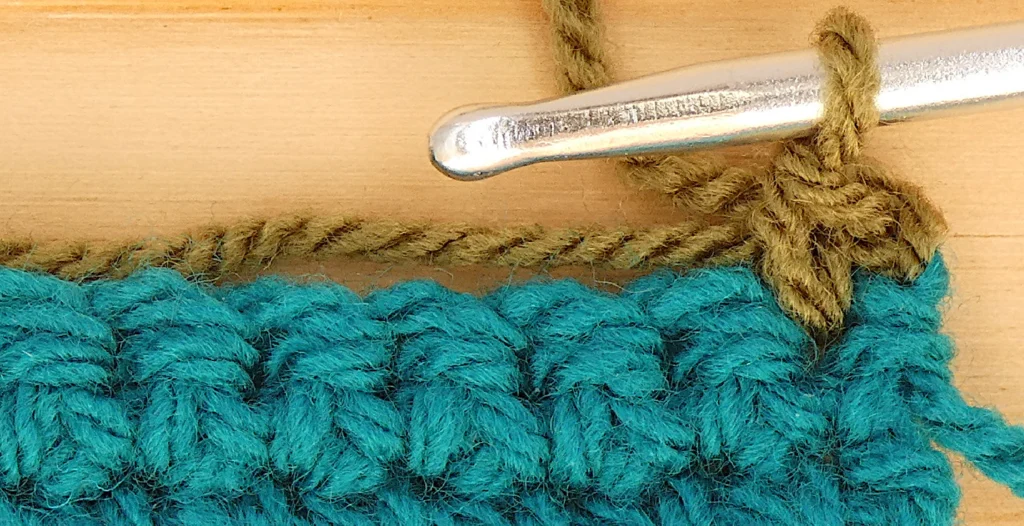 Crochet Row Colour change - continue as normal