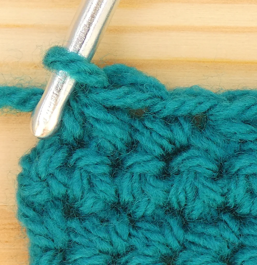 Crochet decreases - Dc end of the row finished