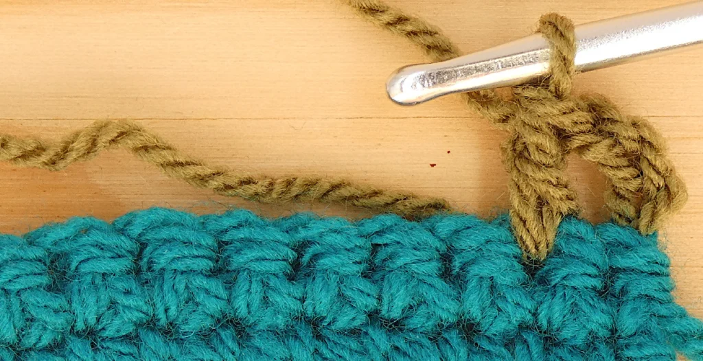 Crochet Row Colour change - Continue as normal