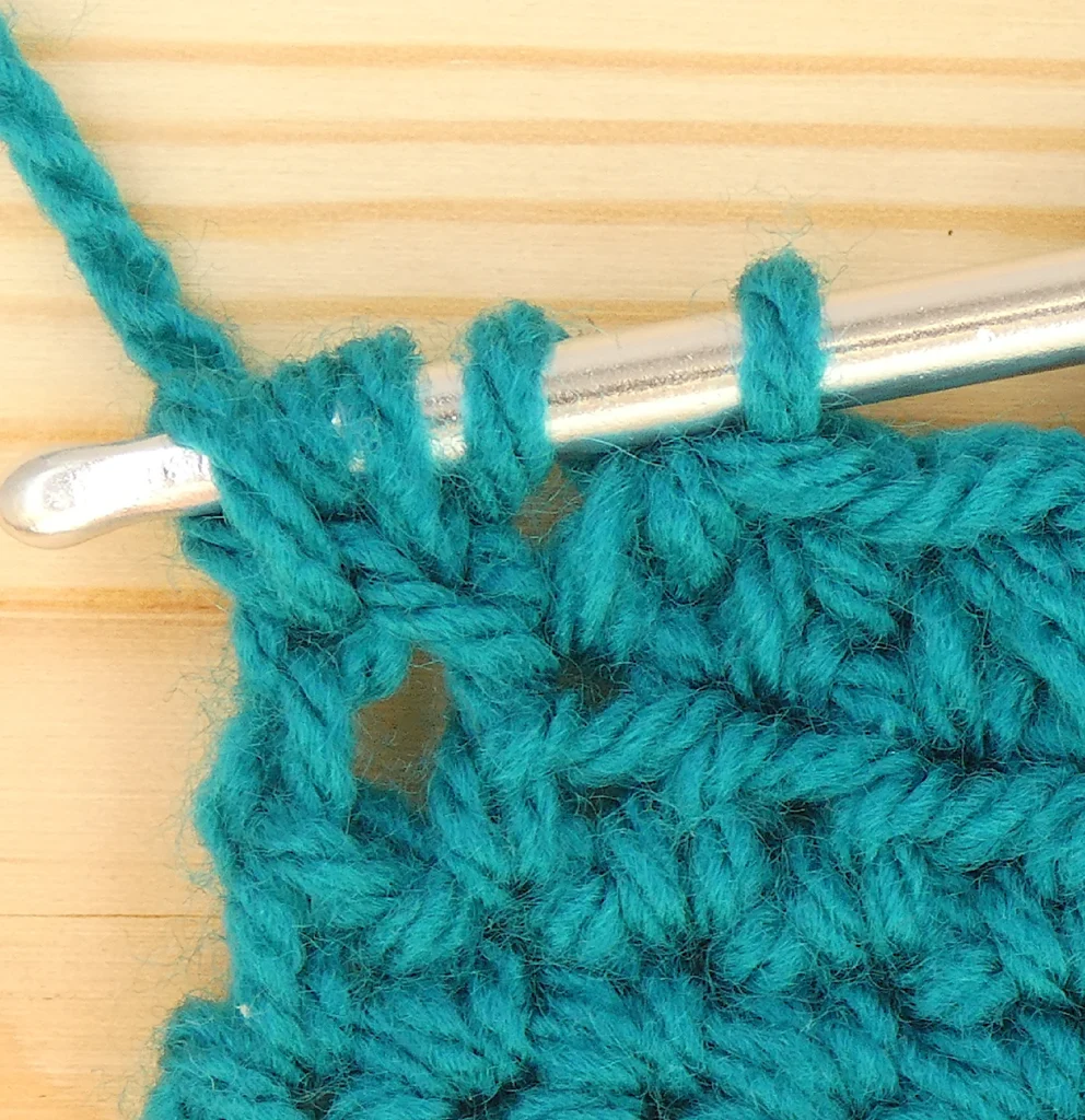 Crochet Decreases - Htr Dec end row 5 loops on hook