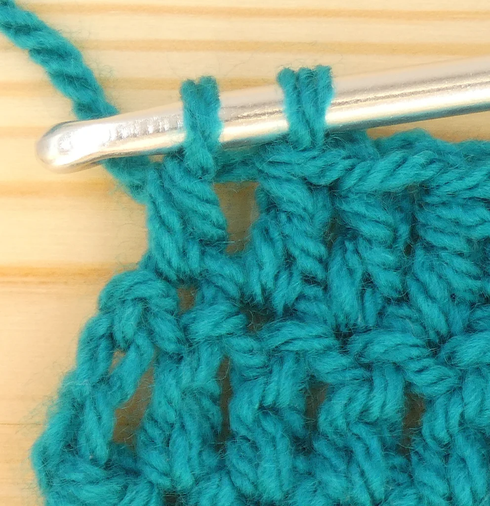 Crochet Decreases - tr Dec end of row 2 loops on hook