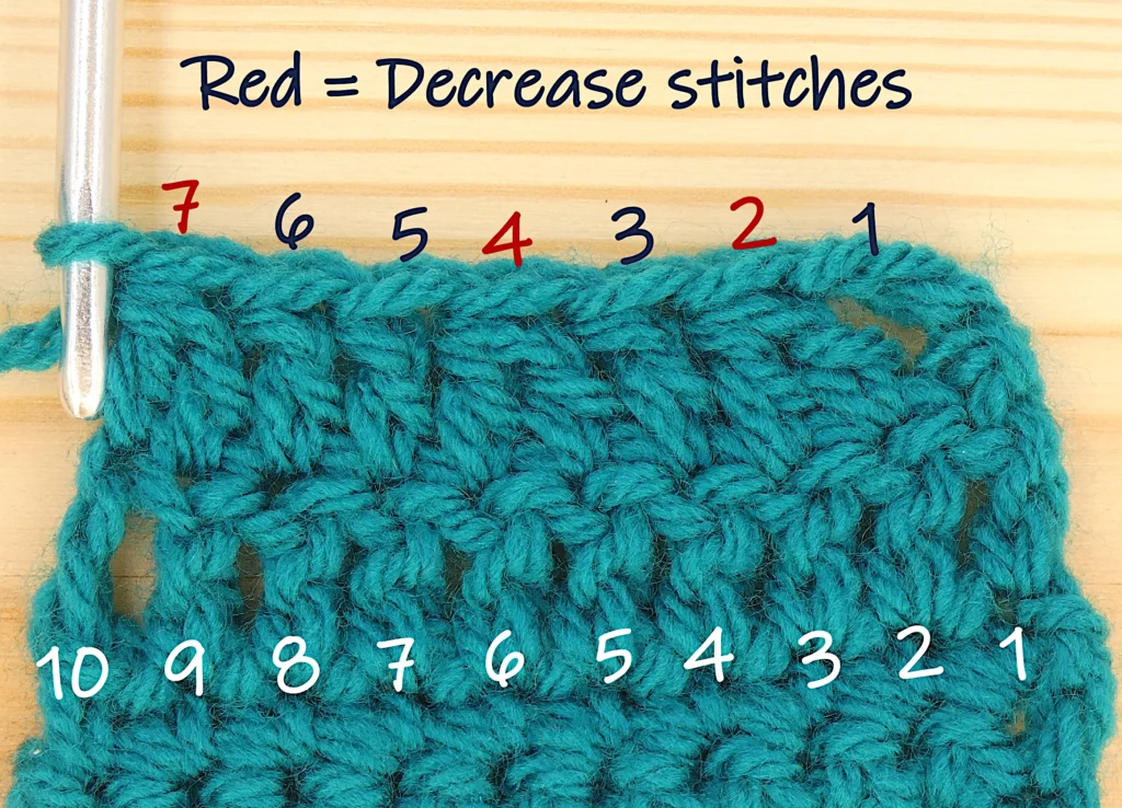 39 Tr Dec Final stitch count 28 Katie McCrochet