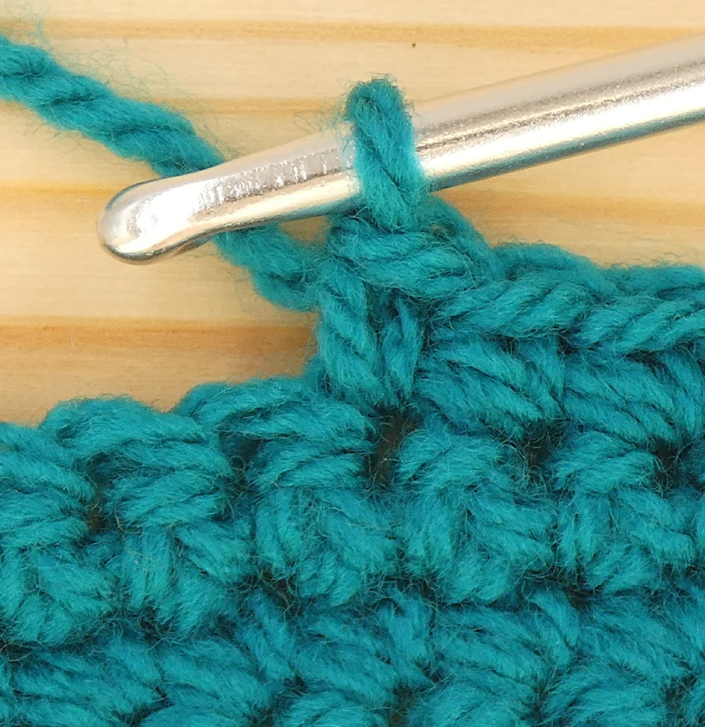 Crochet Increases - Dc Inc 1st stitch