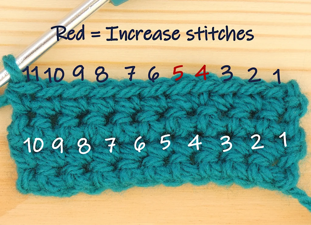 Crochet Increasses - Dc stitch