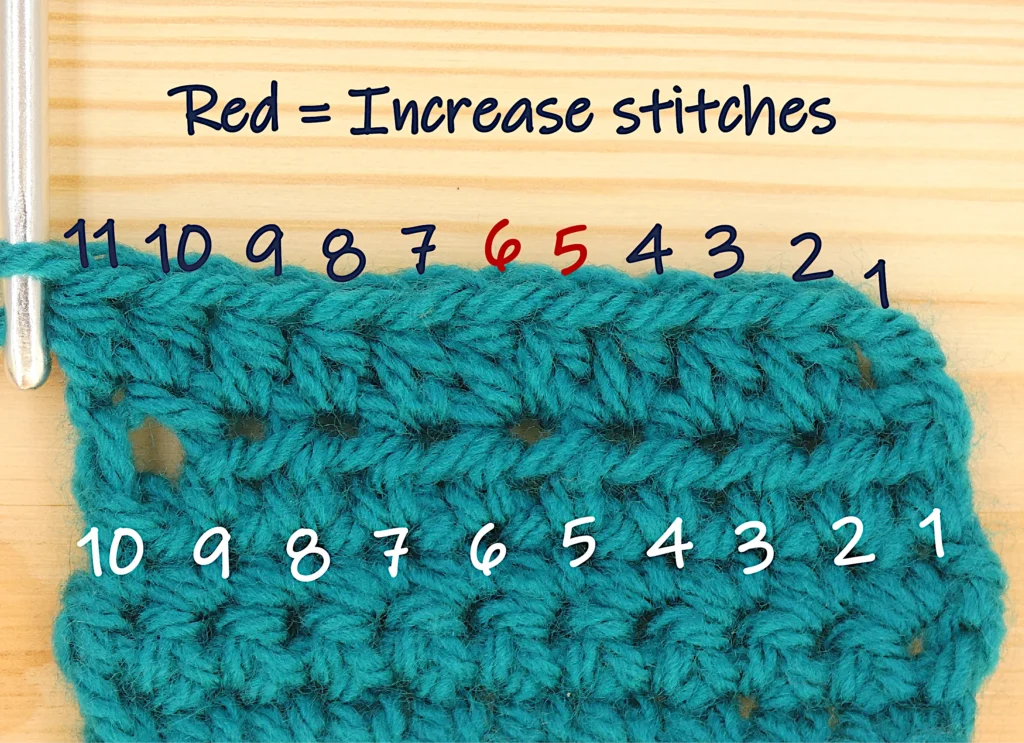 Crochet Increase - Htr (Hdc) Stitch