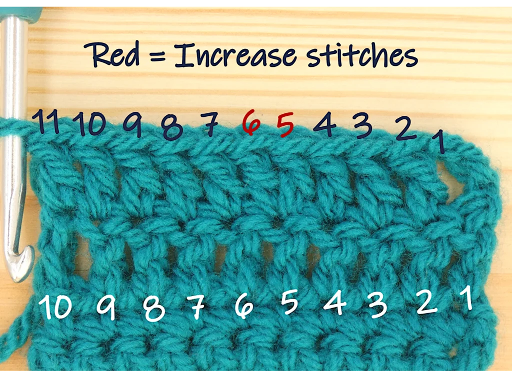 Crochet Increase - Tr (Dc stitch