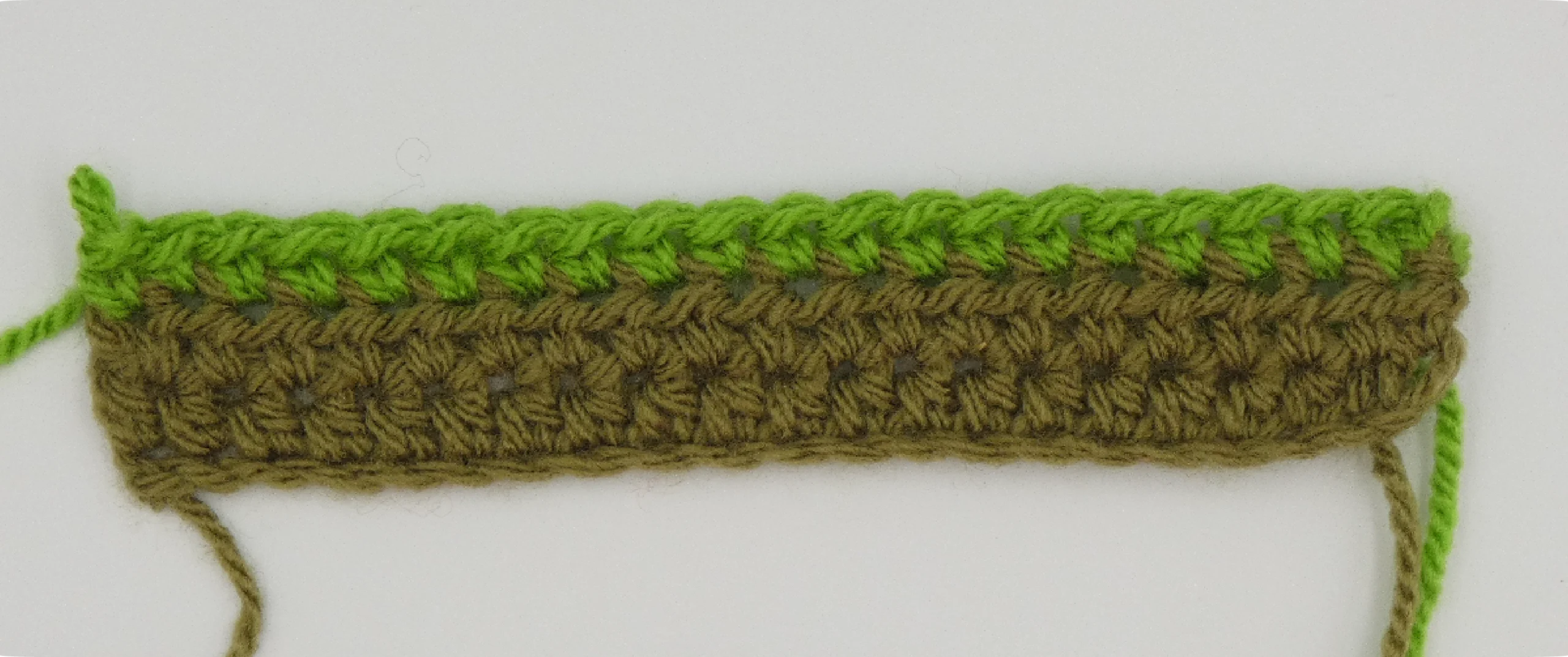 Crochet Pattern - Row Colour Change Written pattern row 3