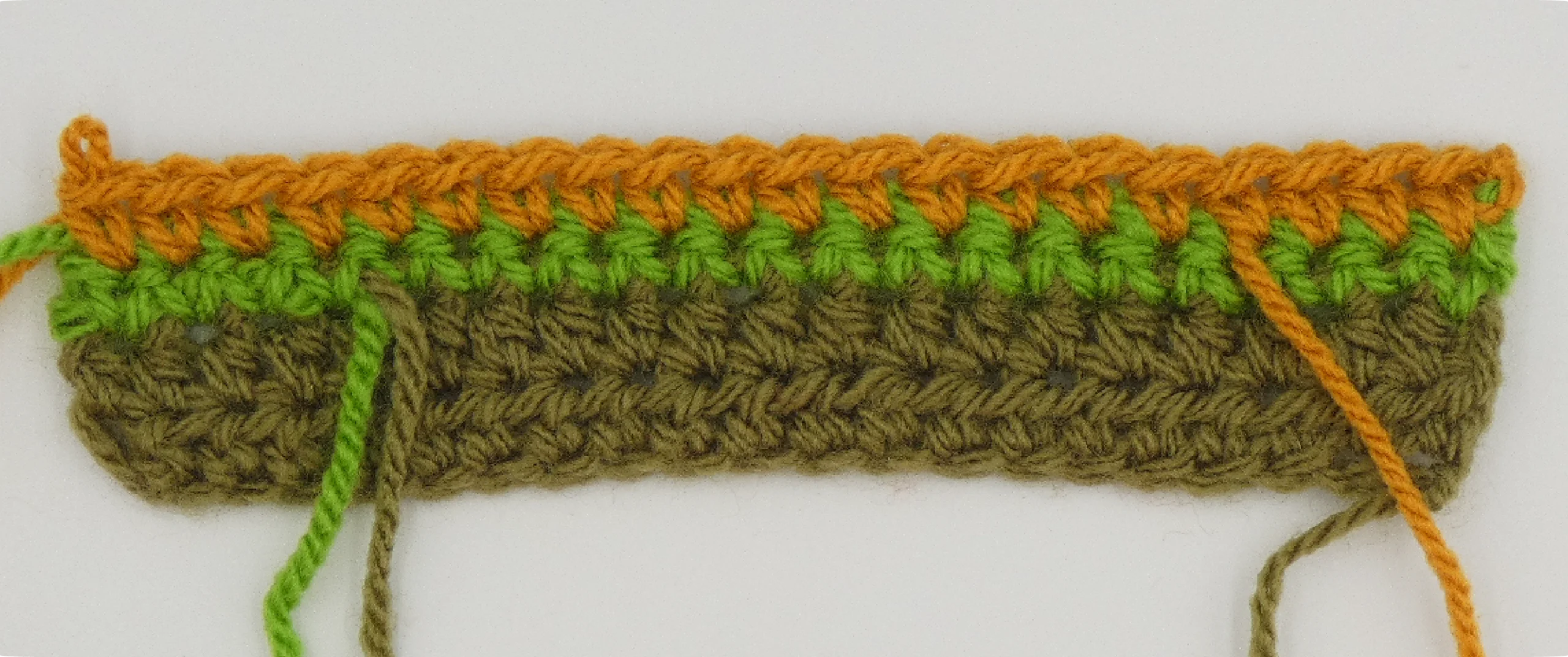 Crochet Pattern - Row Colour Change pattern row 4