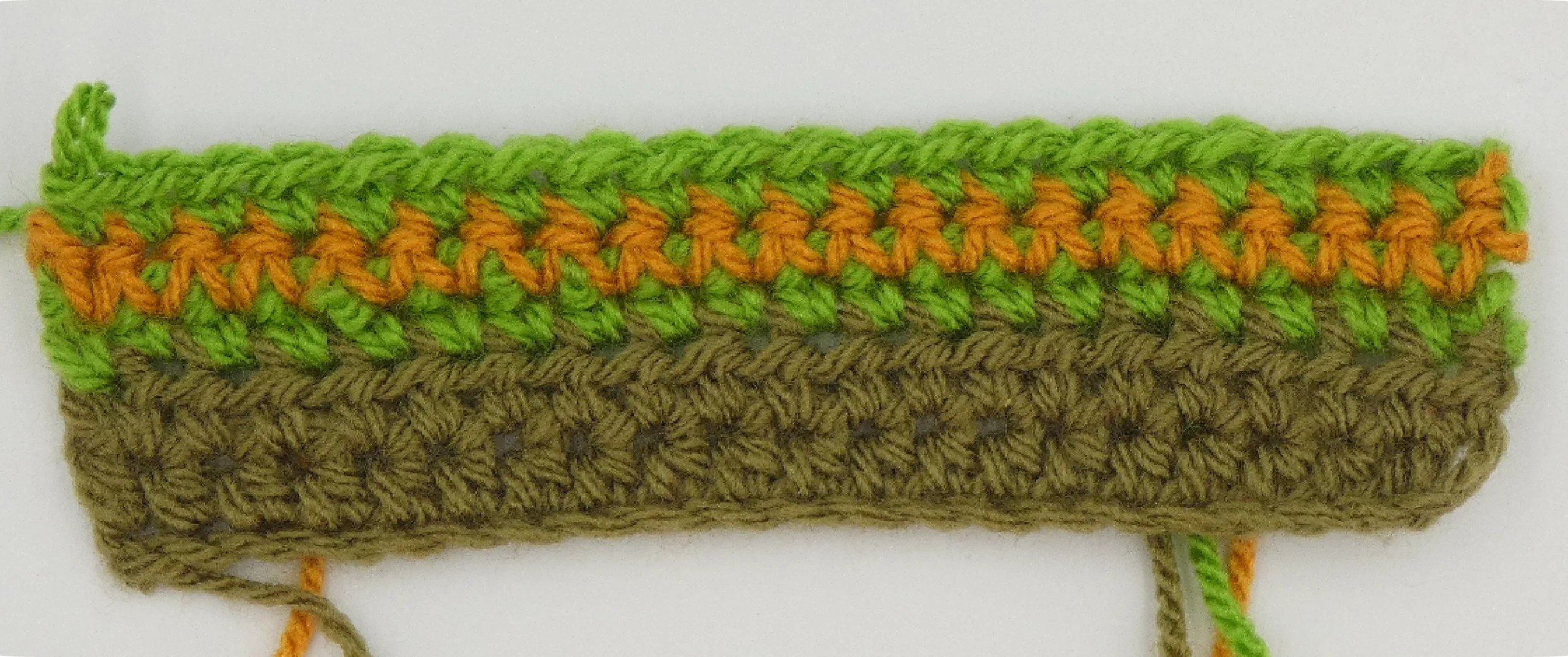 Crochet Pattern - Row Colour Change pattern row 5