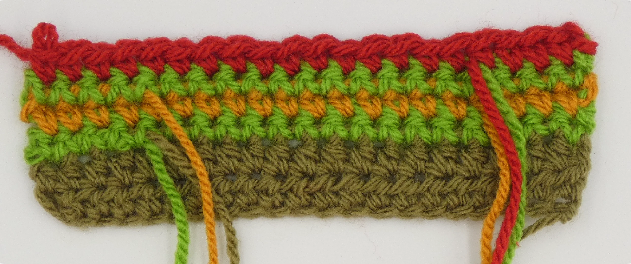 Crochet Pattern - Row Colour Change pattern row 6