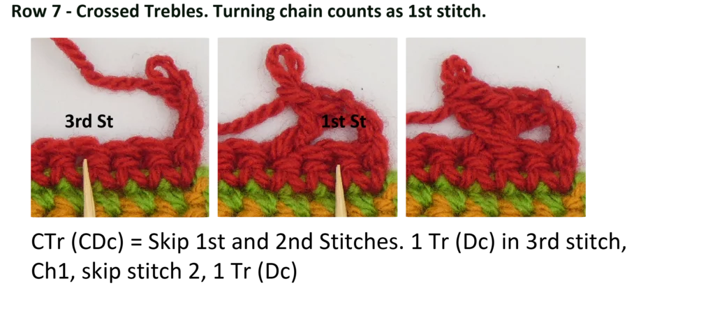 Crochet Pattern - Row Colour Change photo pattern row 7