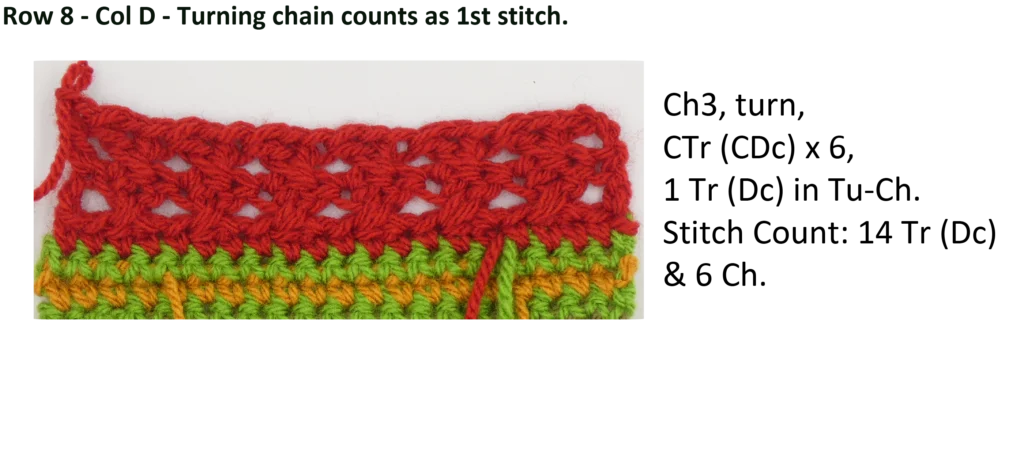 Crochet Pattern - Row Colour Change photo pattern row 8