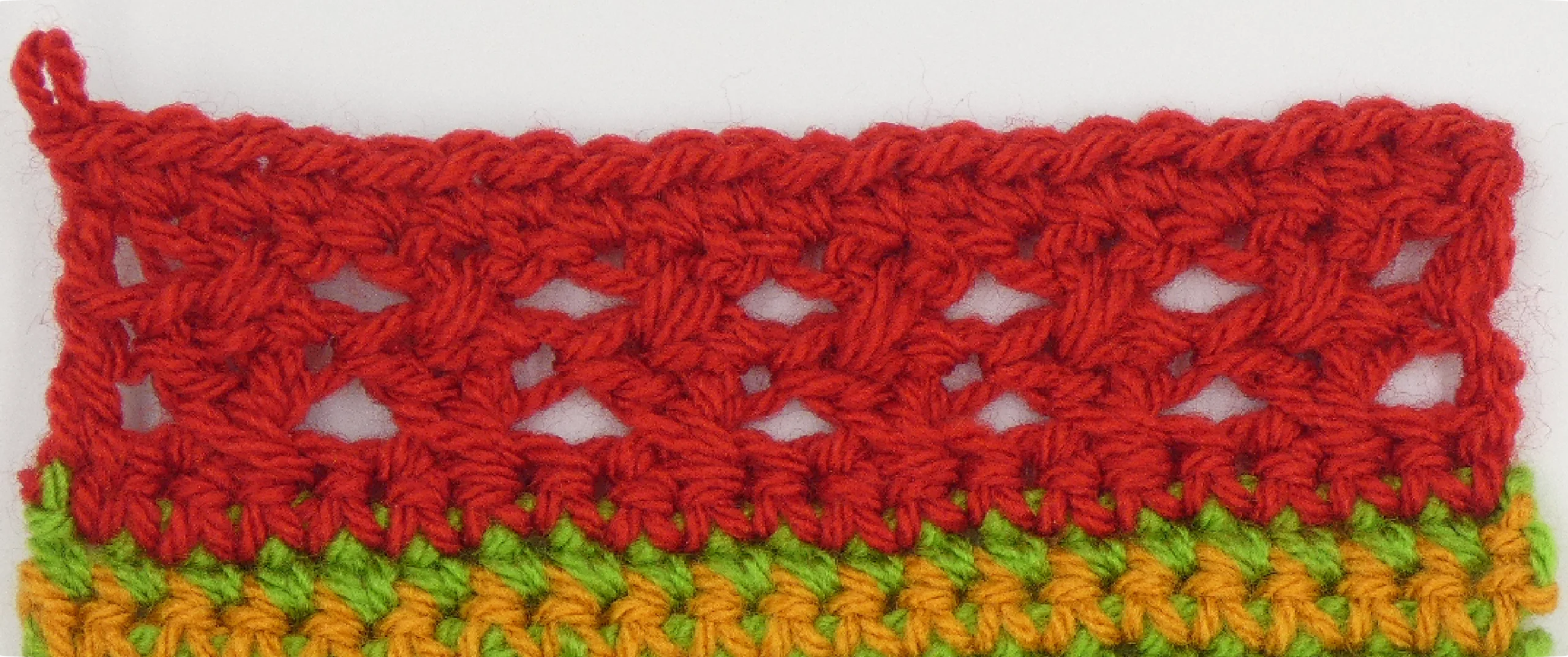 Crochet Pattern - Row Colour Change written pattern row 9