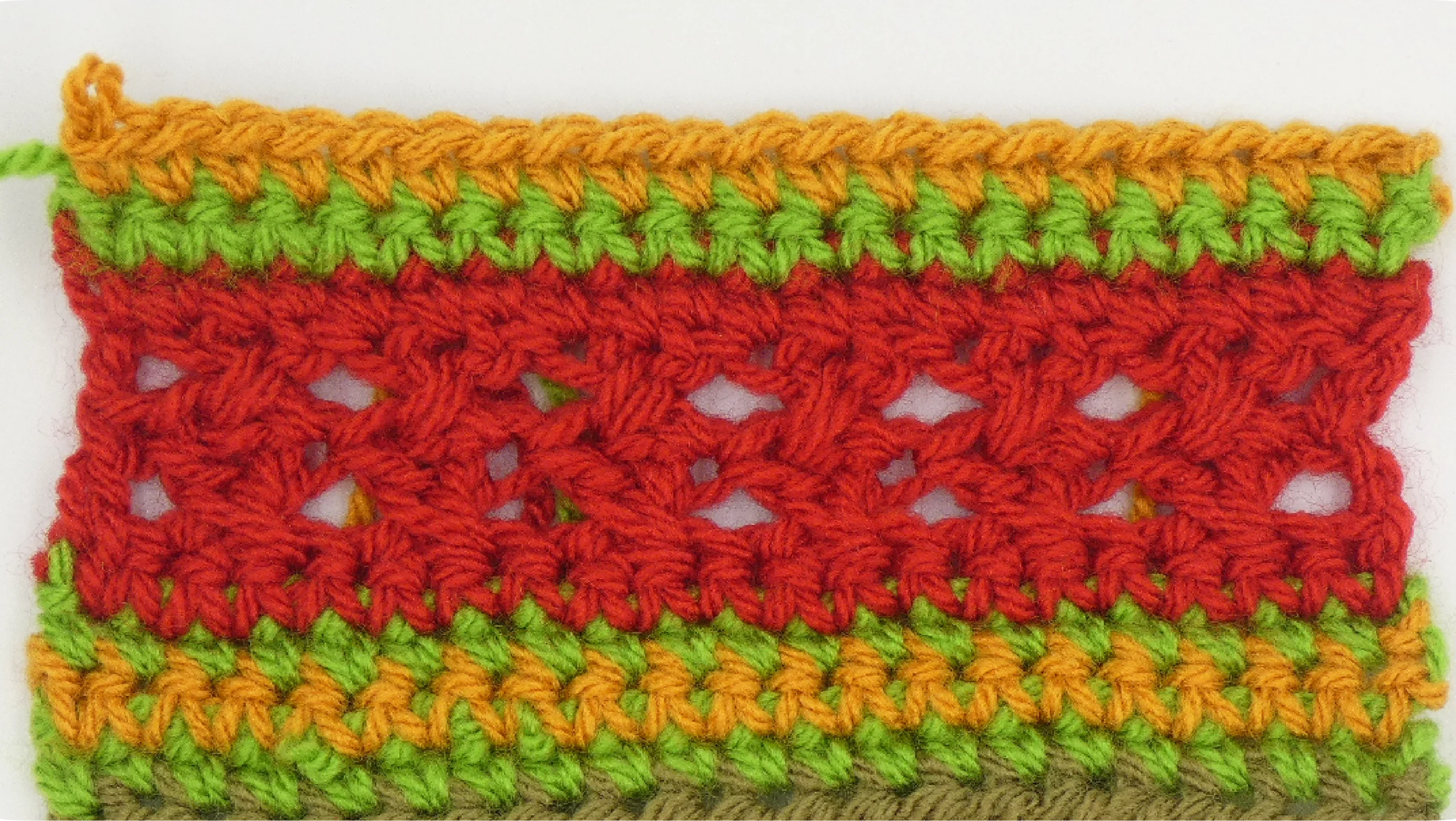 Crochet Pattern - Row Colour Change pattern row 11