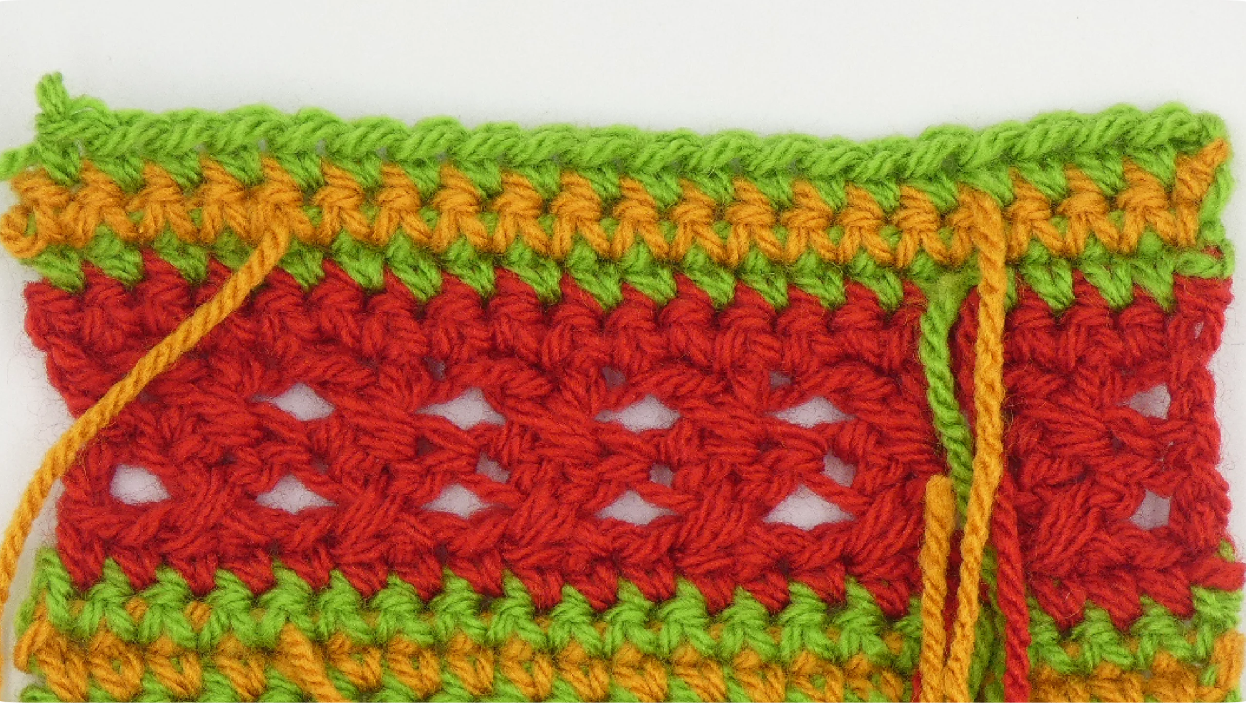 Crochet Pattern - Row Colour Change pattern row 12