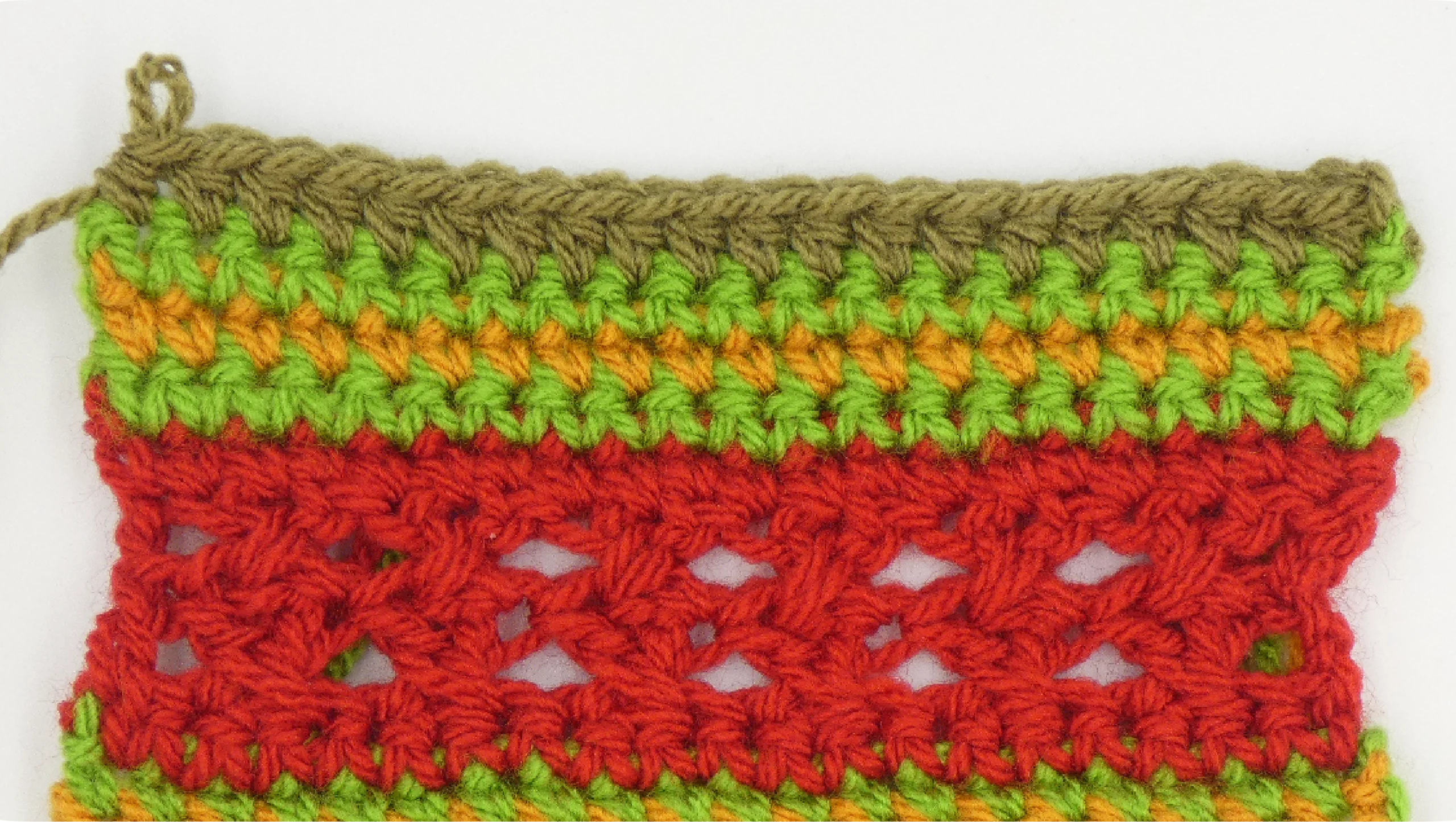 Crochet Pattern - Row Colour Change pattern row 13/14