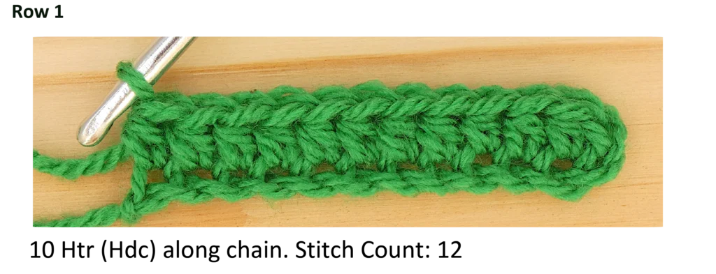 Crochet Pattern - crochet decrease tutorial - crochet photo pattern row 1