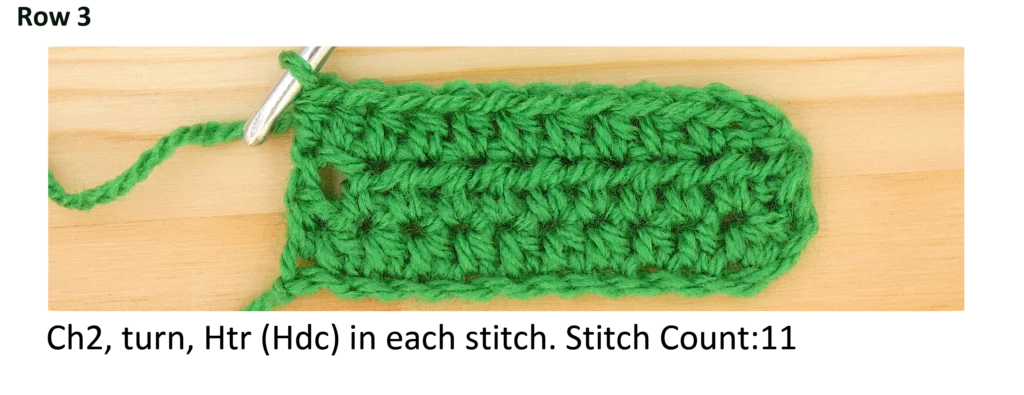 Crochet Pattern - crochet decrease tutorial - crochet photo pattern row 3