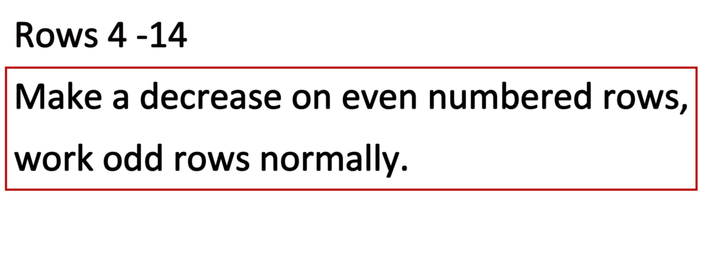 Crochet Pattern - crochet decrease tutorial - crochet written pattern row 4-14