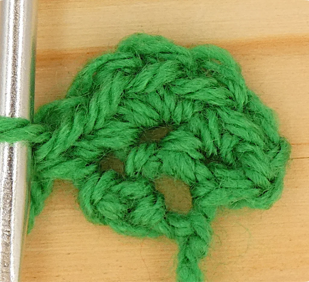 Crochet Pattern - crochet Increase tutorial - crochet photo pattern row 2