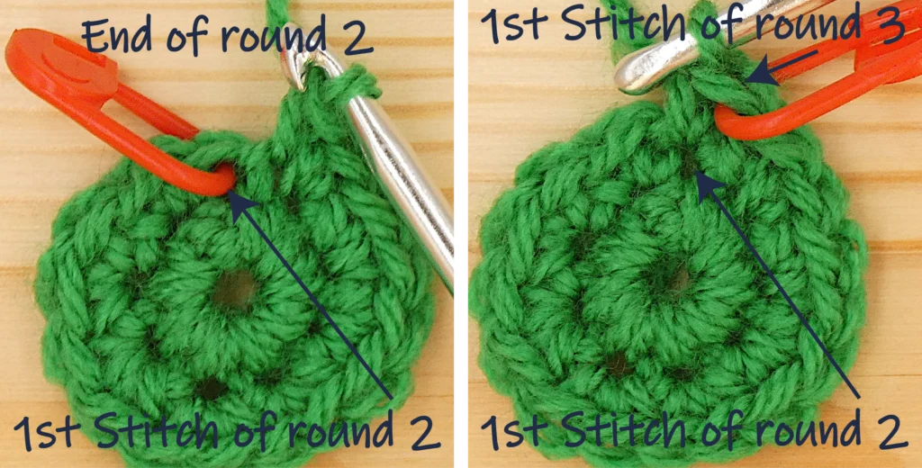 Dc Sc perfect continuous crochet circle perfect round shape round 3