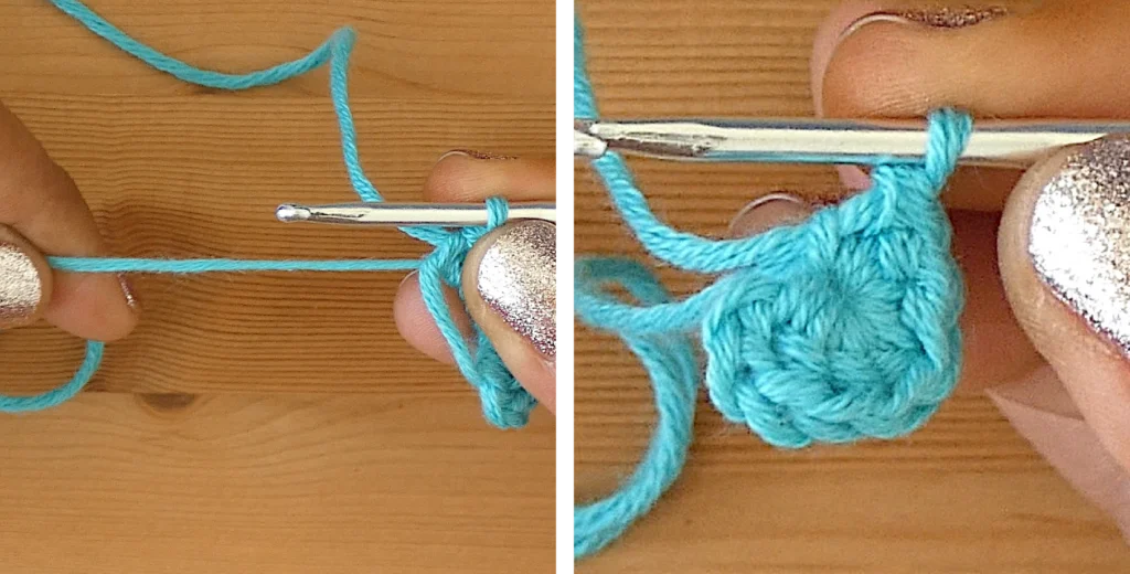 crochet magic circle/ crochet magic ring